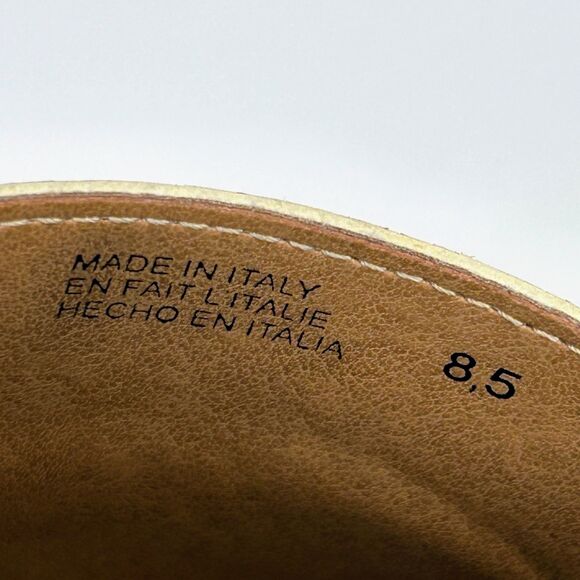 Seychelles Good Spirits Heeled Clogs Neutral Snakeskin Studded Sandals Mules 8.5 - Picture 10 of 10